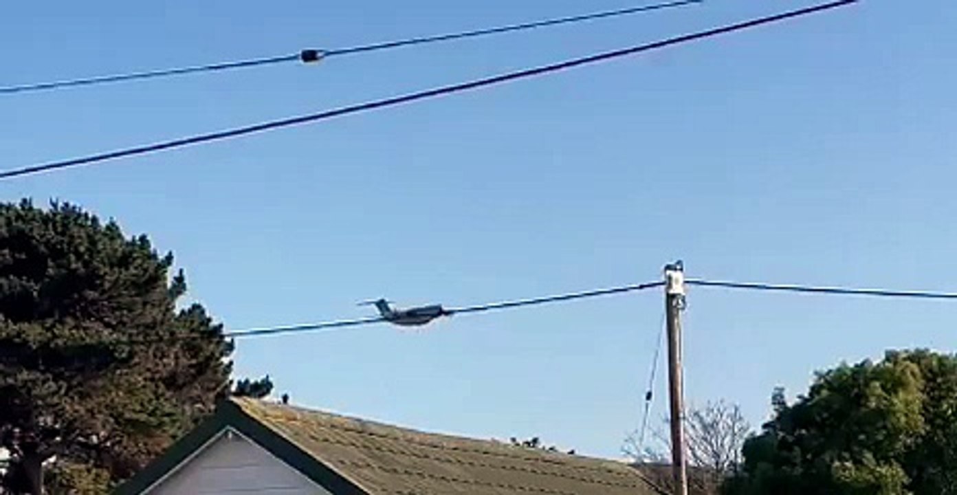 The Airbus A400M Atlas seen flying over Minehead [Kevin Hoyle]