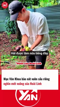 Mạc Văn Khoa bào nát vườn sầu riêng của Hoài Linh