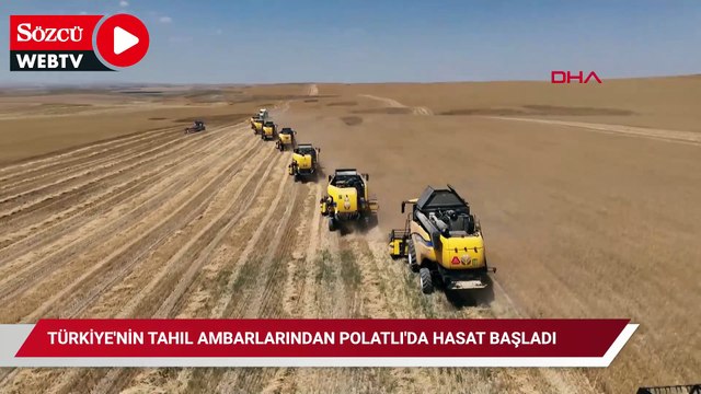 Türkiye'nin tahıl ambarlarından Polatlı'da hasat başladı