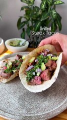 grilled steak tacos
