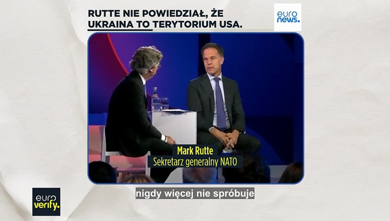 Nie, szef NATO nie powiedział, że Ukraina jest...