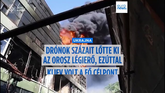 Újabb orosz rakéta- és dróntámadások Ukrajna ellen, robbanások rázták meg Kijevet