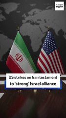 US strikes on Iran testament to 'strong' Israel alliance