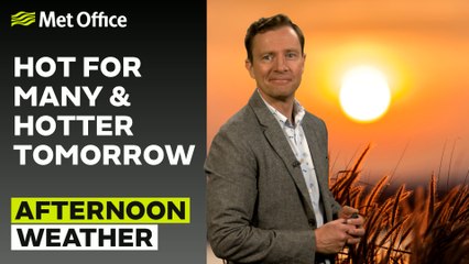 Met Office Thursday Afternoon Weather Forecast 10/07/25