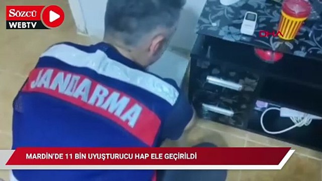 Mardin’de 11 bin uyuşturucu hap ele geçirildi