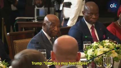 Trump pregunta al presidente de Liberia dónde aprendió a hablar inglés ¡y es el idioma oficial de su país!