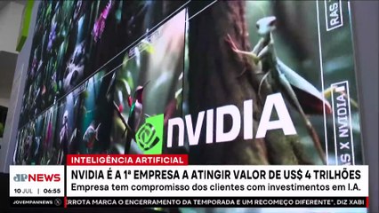 Nvidia atinge valor de US$ 4 trilhões; Bruno Meyer comenta