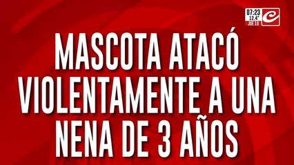 Perro atacó a nena de tres años y le destrozó la cara a mordidas
