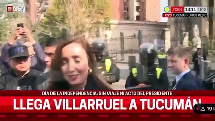 Villarruel sobre la "niebla" que le impidió viajar a Milei