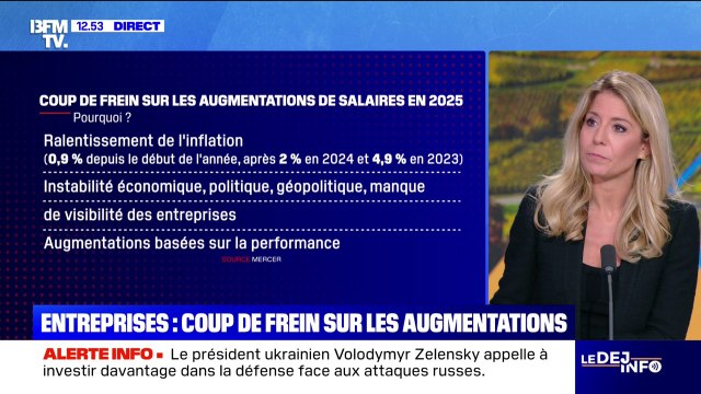 Entreprises: coup de frein sur les augmentations de salaire en France