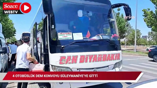 Irak Kürt Bölgesel Yönetimi'nde düzenlenecek silah bırakma için Diyarbakır'dan dört otobüs hareket etti