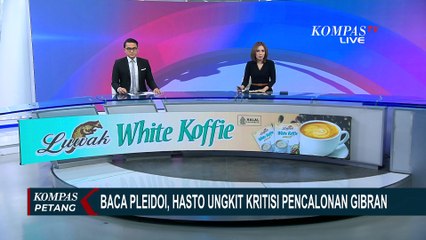 Bacakan Pledoi, Hasto Merasa Dikriminalisasi karena Kritisi Pencalonan Gibran | KOMPAS PETANG