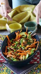 Crispy and spicy salmon crispy rice salad!