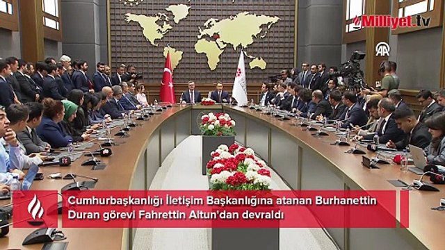 Cumhurbaşkanlığı İletişim Başkanlığında devir teslim! Fahrettin Altun görevi Burhanettin Duran'a devretti