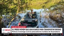 Traficante que se passava por pescador para transportar drogas em barco é preso