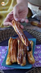 Churros en freidora de aire sin necesidad de aceite