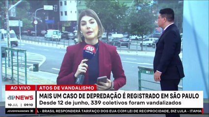 São Paulo registra 339 ônibus depredados desde 12 de junho