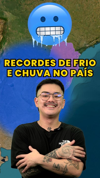 Recordes de frio e chuva no país