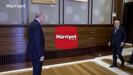 Cumhurbaşkanı Erdoğan, Bahçeli'yi kabul etti