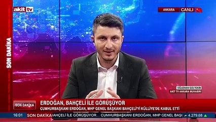 Cumhurbaşkanı Erdoğan, MHP Genel Başkanı Bahçeli'yi Külliye'de kabul etti.