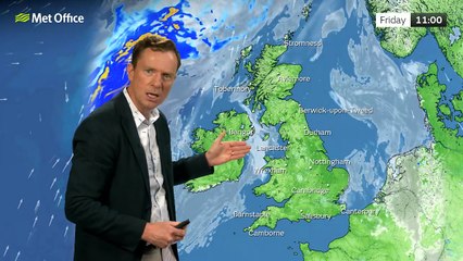 Met Office Friday Morning Weather Forecast 11/07/2025