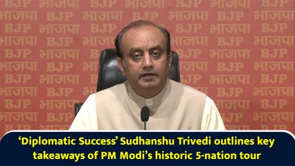 ‘Diplomatic Success’ Sudhanshu Trivedi outlines key takeaways of PM Modi’s historic 5-nation tour