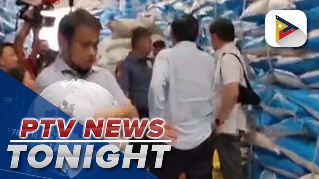 Authorities discover 26-K sacks of smuggled rice in warehouse in Talisay City believed to be from Pakistan, Vietnam