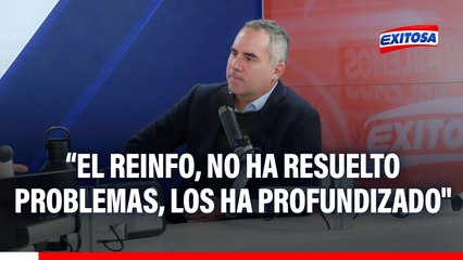 "El REINFO, lejos de resolver los problemas, los ha profundizado", cuestiona exministro Rafael Belaunde