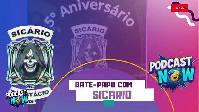 Podcast NOW num Bate-papo exclusivo, Carlos Gentil Vasconcelos entrevista Júlio Faria e Anderson Luiz do SICÁRIO Moto Clube.