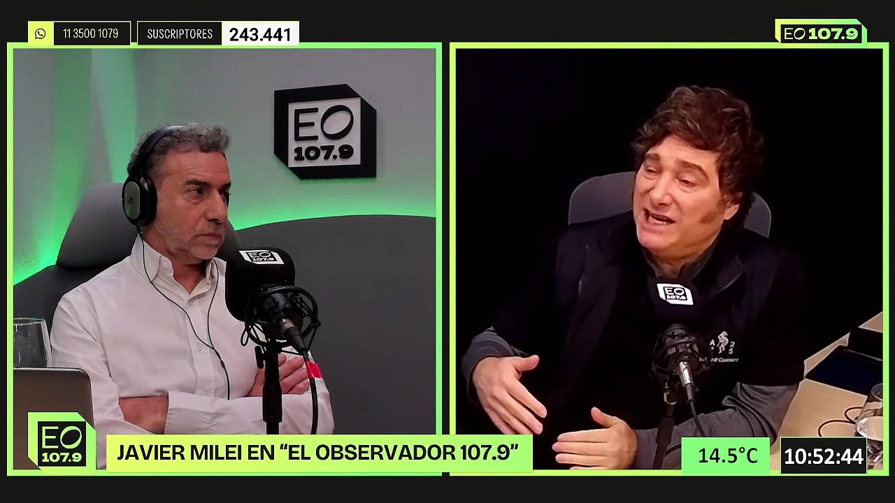 Milei sostuvo que los gobernadores son unos "hijos de puta" que “quieren destruir al Gobierno Nacional”