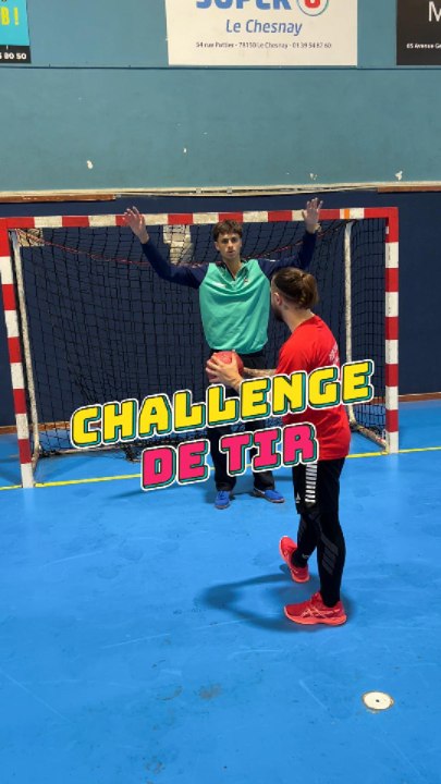 Challenge de tir ! 🤾🏻‍♂️🎯 #handball #handballplayer #handballmoments #defi #sport #training