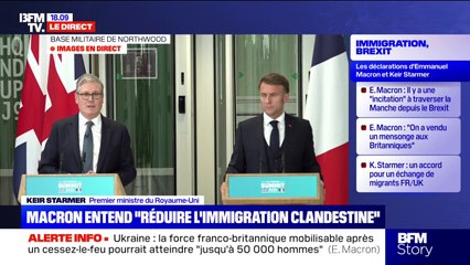 Immigration clandestine entre la France et le Royaume-Uni: "C'est notre responsabilité à tous les deux", estime Keir Starmer (Premier ministre britannique)