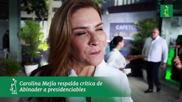 La Alcaldesa del DN Carolina Mejia manifestó estar de acuerdo con el tweet de Abinader llamando la atención de los presidenciables que hacen campañas