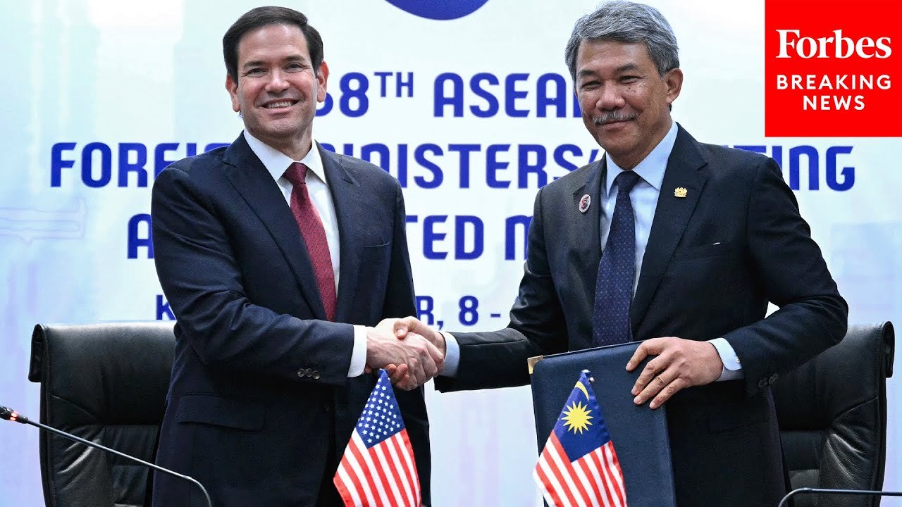 Secretary of State Marco Rubio Signs Memorandum Of Understanding With Malaysia's Foreign Minister