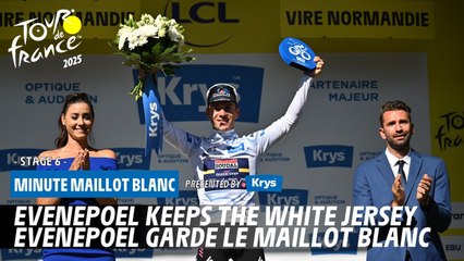 Krys White Jersey Minute - Stage 6 - Tour de France 2025