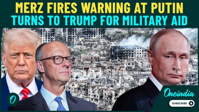 ‘We will NOT Give-up’ thunders Merz as he takes on Putin | Urges Trump to arm Ukraine with PATRIOTS