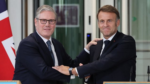 Emmanuel Macron blames Brexit for migrant crisis as Starmer agrees deal