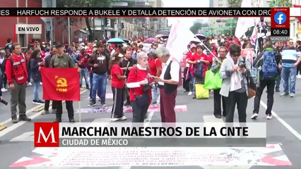 CNTE retoma sus movilizaciones en la CdMx por inconformidad salarial