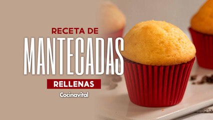 Receta de mantecadas rellenas de chocolate