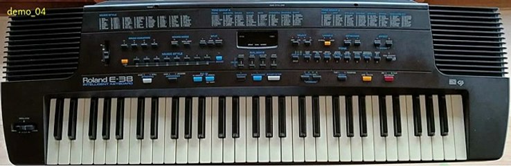 Keyboard ROLAND E-38 (1995) - Vidéo Dailymotion