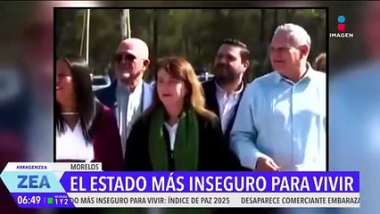 Morelos, el estado más inseguro para vivir: Índice de Paz México 2025