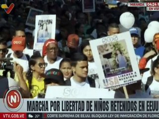 Juventud se lanza a las calles para exigir la liberación de los niños secuestrados en EE. UU.