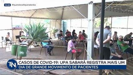 10_09_2020 - UPA Sabará registra mais um dia de grande movimento de pacientes