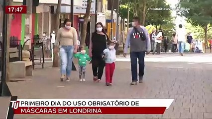 15_04_2020 - Primeiro dia do uso obrigatório de máscaras em Londrina