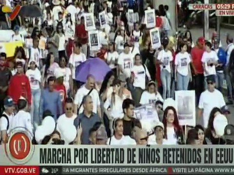 Venezolanos no desisten y se movilizan para la liberación de los niños y niñas retenidos en EE. UU.