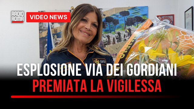 Esplosione via dei Gordiani, premio speciale alla vigilessa Alleva