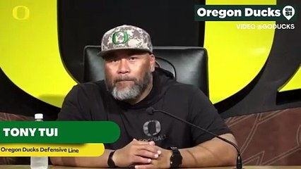 Oregon Ducks Defensive Line Coach Tony Tuioti Discusses Seeing His Son Teitum Tuioti Be A Vet For The Ducks