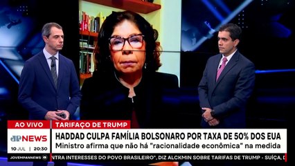 Haddad culpa família Bolsonaro por tarifaço; Tarcísio rebate falas e cobra: “Trabalhar mais”