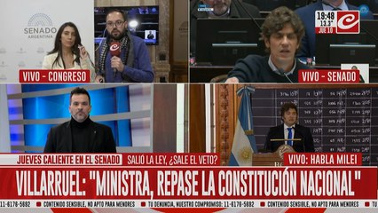 Florencia López: "Le pido al presidente de la Nación que respete al Senado"