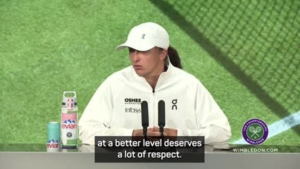 Anisimova 'deserves a lot of respect' - Swiatek